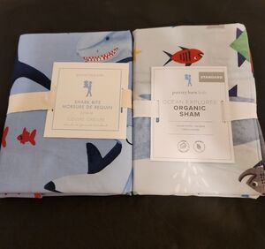 Pottery Barn Kids Ocean Adventure Sham Set - Blue, White, Red